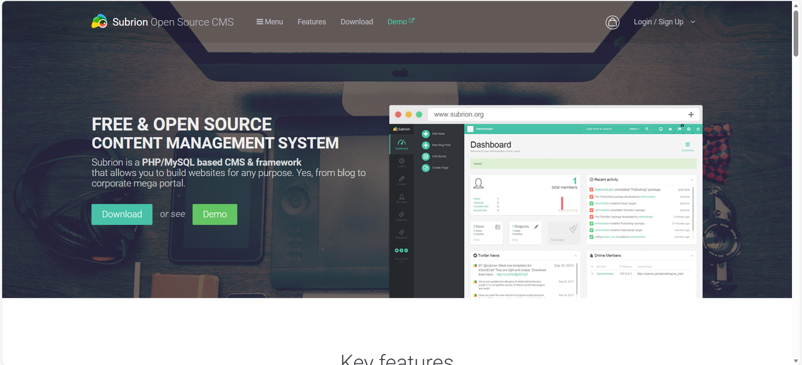 Subrion PHP CMS Scripts
